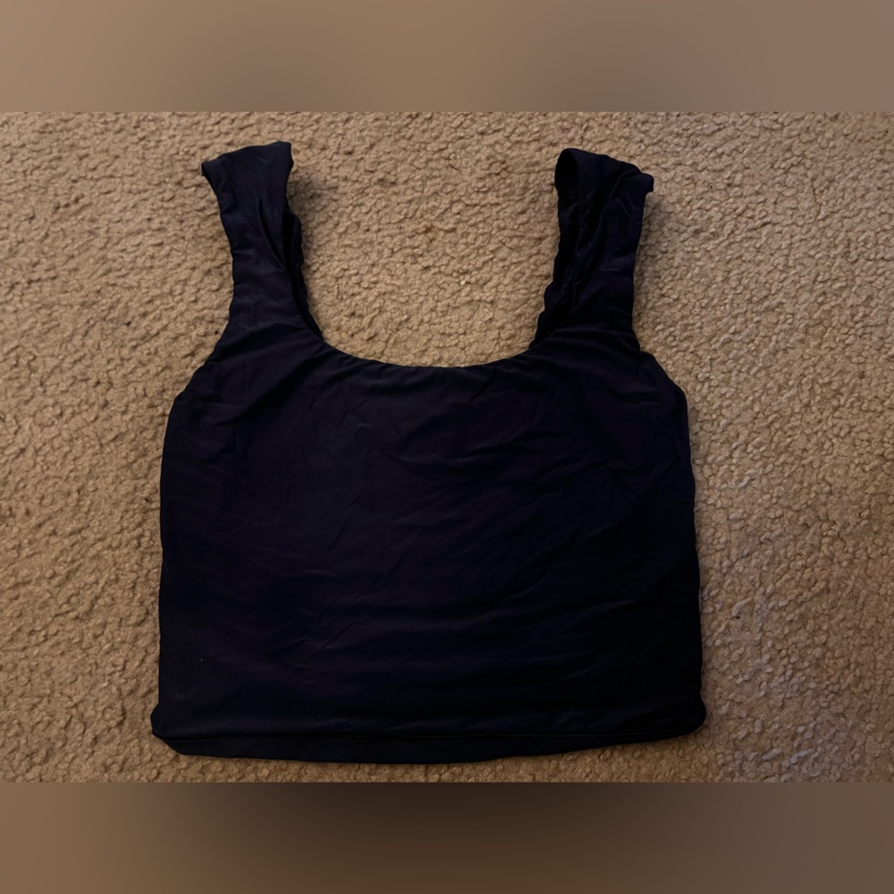 Smoothez by aerie navy square neck bra top. Large.